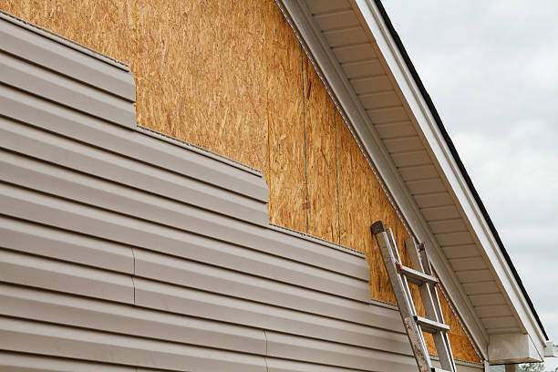 Professional Emergency Siding Repair technician working in Coalport, PA